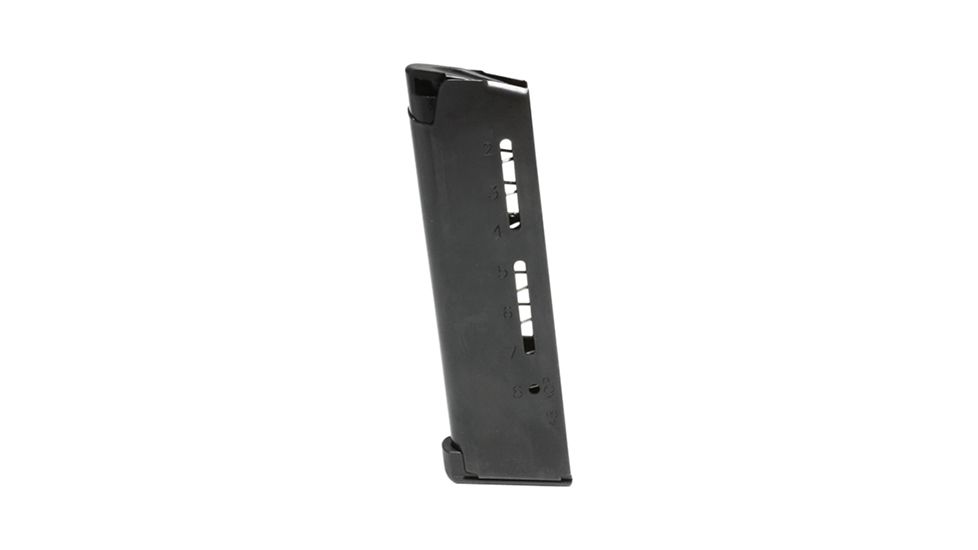 Wilson 500BC 1911 Magazine 45ACP 8rd Lo Profile Steel Base Pad Black