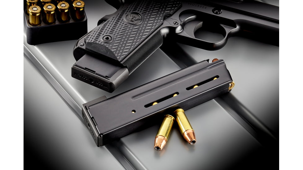 Wilson Combat 1911 Elite Tactical Magazine, .38 Super, CP, 10RD, Lo-Profile Base Pad, Black, 500-38C10B-10RD