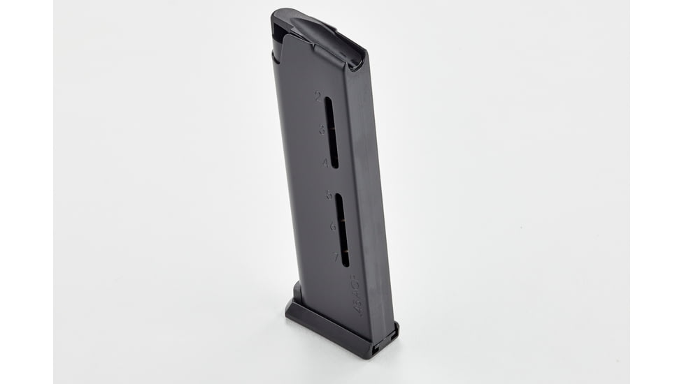 Wilson Combat 1911 Elite Tactical Magazine, .45 ACP, CP, 7RD, ETM Base Pad, Black, 500-45C7B-7RD