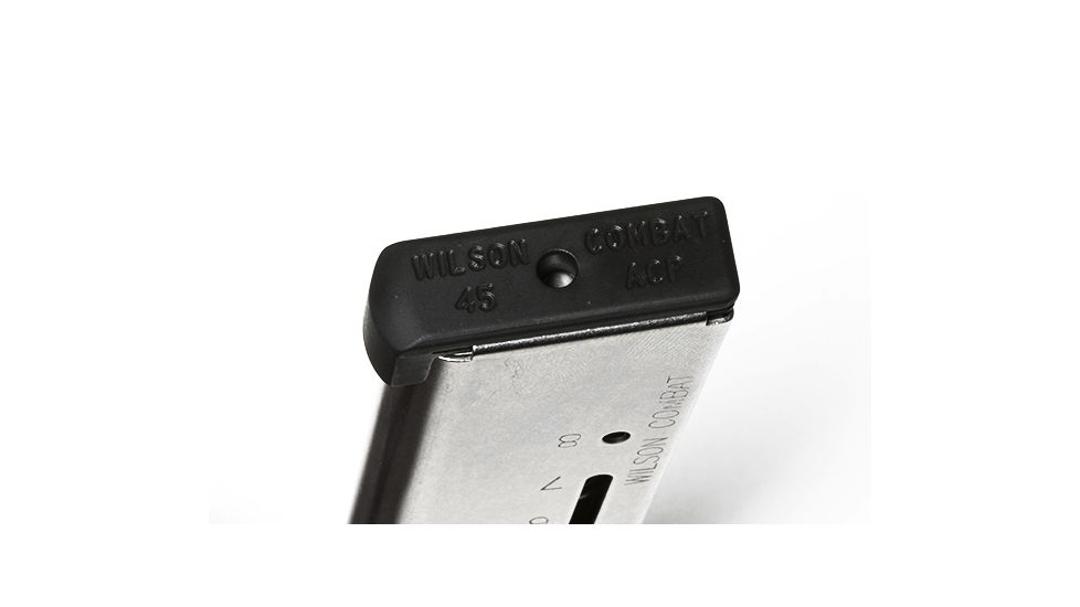 Wilson Combat 1911 Elite Tactical Magazine, .45 ACP HD, +P, Full-Size, 8 Round, Lo-Profile Steel Base Pad, Stainless 500C-HD