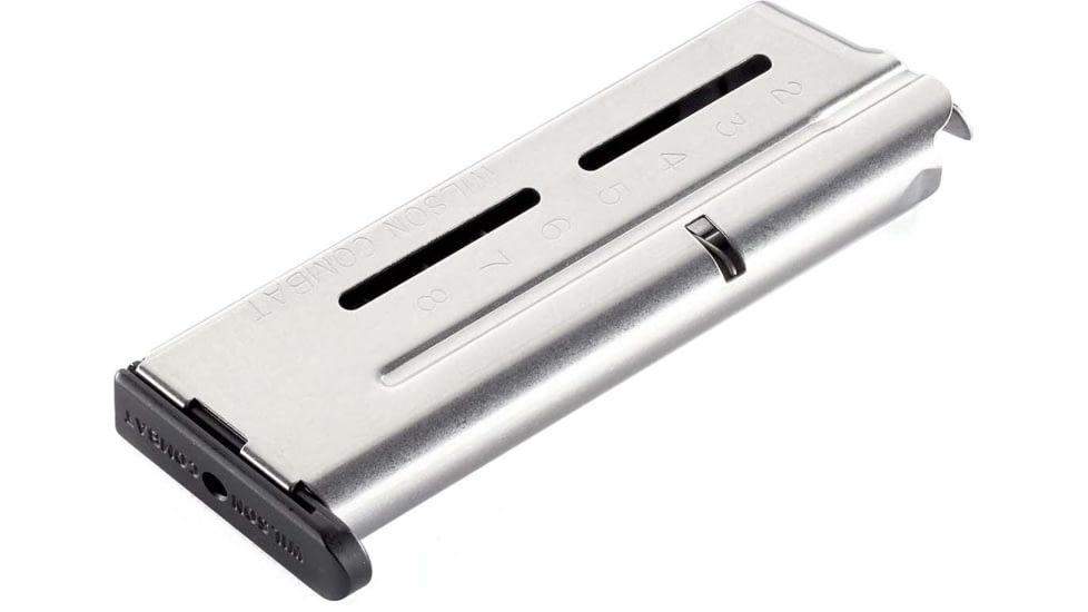 Wilson Combat 1911 Elite Tactical Magazine, 9mm, Compact, 8 Round, Flush Fit Steel Base Pad, 500-9C8