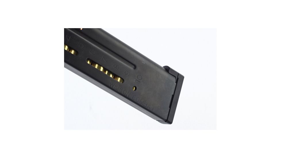 Wilson Combat 1911 Elite Tactical Magazine, 9mm, Full-Size, 10 Round, Aluminum Base Pad, Black 500-9BA