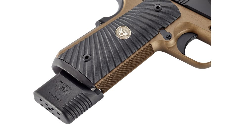 Wilson Combat 1911 Elite Tactical Pistol Magazine, .45 ACP, Full-Size, 10-Round, Wrap Around Base Pad, 500-45FS10