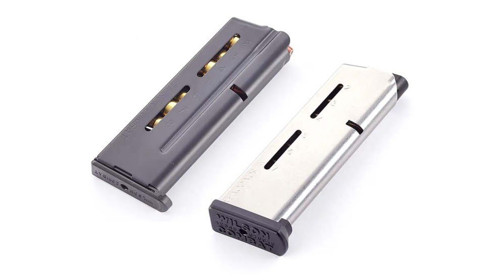 Wilson Combat 1911 Elite Tactical Pistol Magazine, Black, Silver
