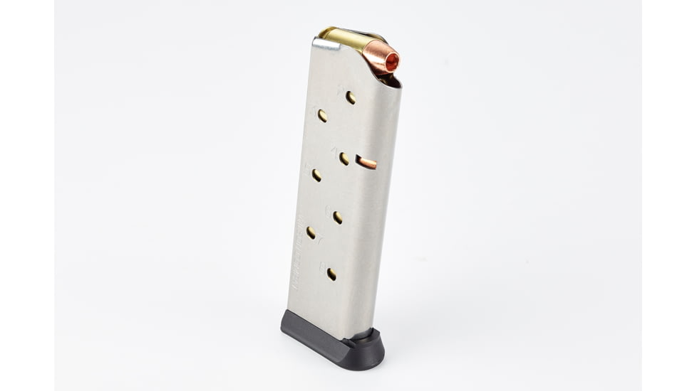 Wilson Combat 1911 Full Size Magazine, .45 ACP, FS, 8 RD, Polymer Base Pad, Stainless Steel Tube, 930-45FS8-8RD