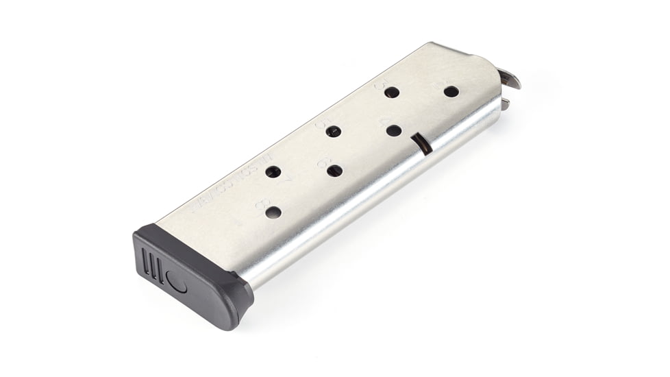 Wilson Combat 1911 Full Size Magazine, .45 ACP, FS, 8 RD, Polymer Base Pad, Stainless Steel Tube, 930-45FS8-8RD