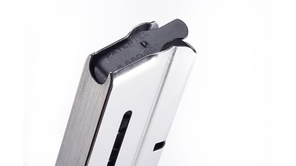 Wilson Combat 1911 Magazine, 10mm, Full-Size, 9 Round, Standard Base Pad, Silver 47NX