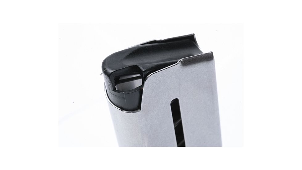 Wilson Combat 1911 Magazine, .45 ACP, Compact, 8 Round, Lo-Profile OM Steel Base Pad, Silver 47DOX