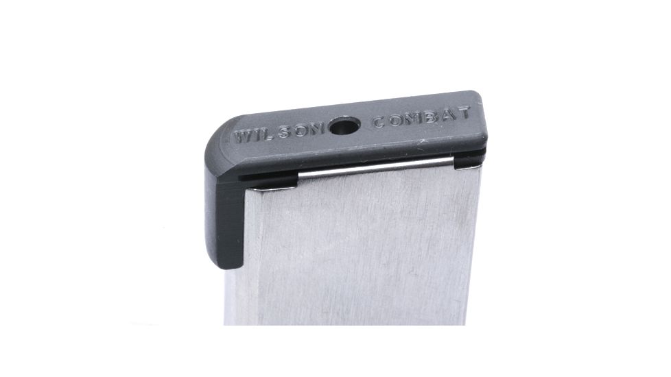 Wilson Combat 1911 Magazine, .45 ACP, Compact, 8 Round, Lo-Profile OM Steel Base Pad, Silver 47DOX