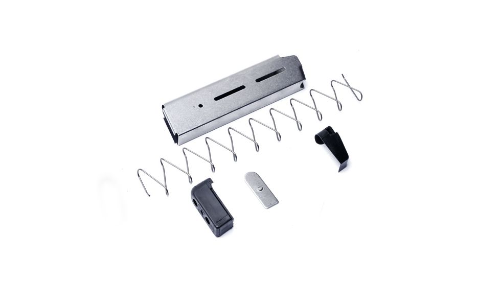 Wilson Combat 1911 Magazine, .45 ACP, Full-Size, 8 Round, Extended Base Pad, Silver 47DE