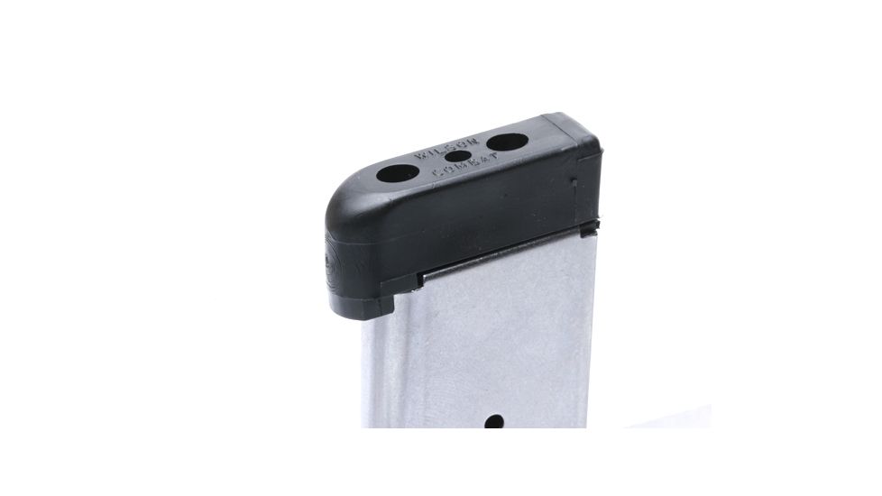 Wilson Combat 1911 Magazine, .45 ACP, Full-Size, 8 Round, Extended Base Pad, Silver 47DE