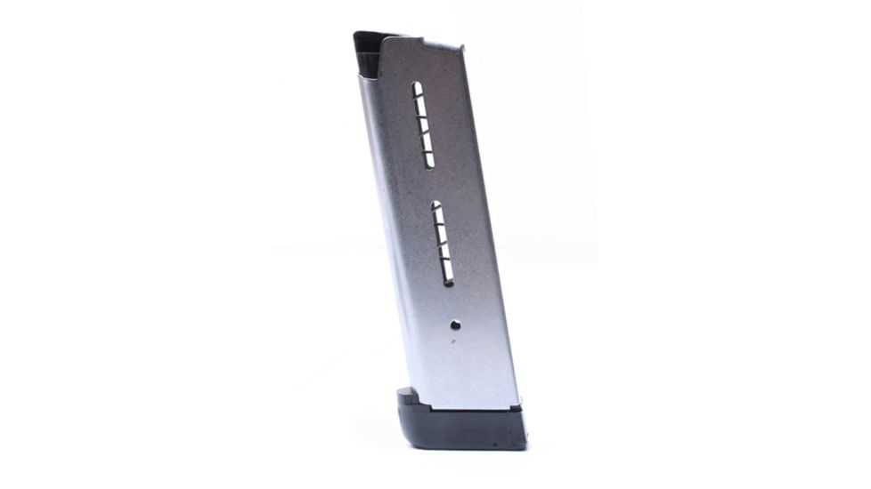 Wilson Combat 1911 Magazine, .45 ACP, Full-Size, 8 Round, Extended Base Pad, Silver 47DE