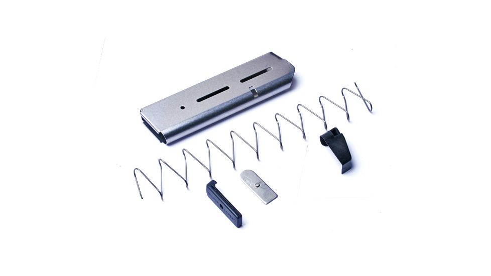 Wilson Combat 1911 Magazine, .45 ACP, Full-Size, 8 Round, Lo-Profile Steel Base Pad, Silver 47DC