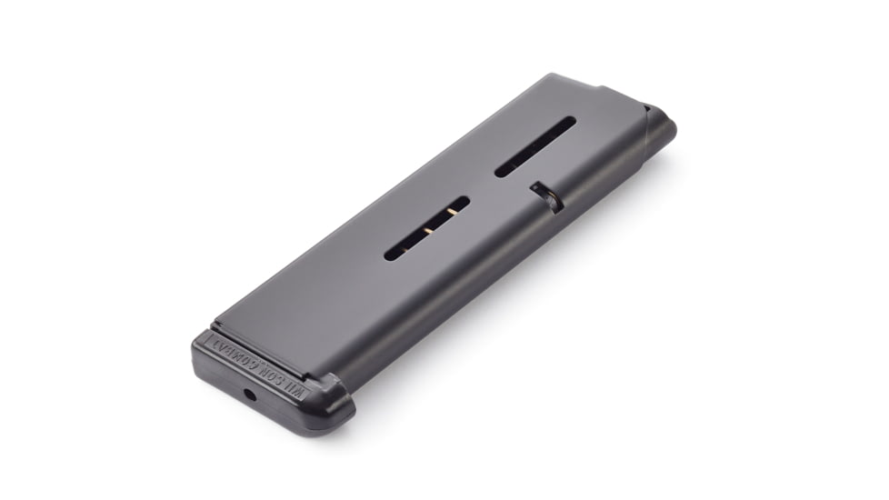Wilson Combat 1911 Magazine, Standard Base Pad, .45 ACP, FS, 7 RD, Black, 47-45FS7B-7RD