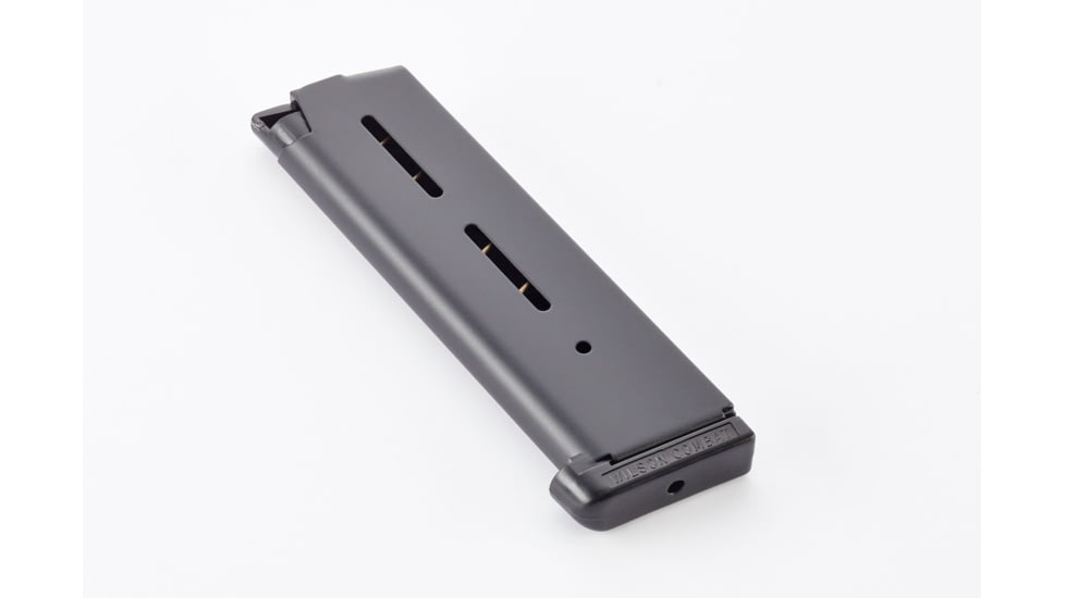 Wilson Combat 1911 Magazine, Standard Base Pad, .45 ACP, FS, 8 RD, Black, 47-45FS8B-8RD