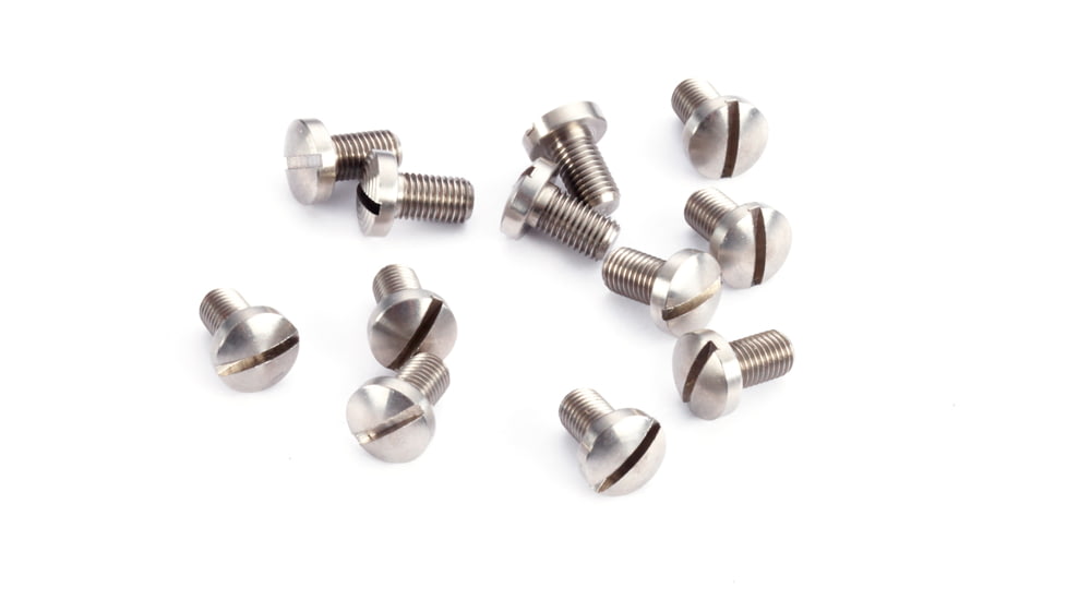 Wilson Combat 1911 Slot Head Grip Screw, Package of 12, Stainless, 973S