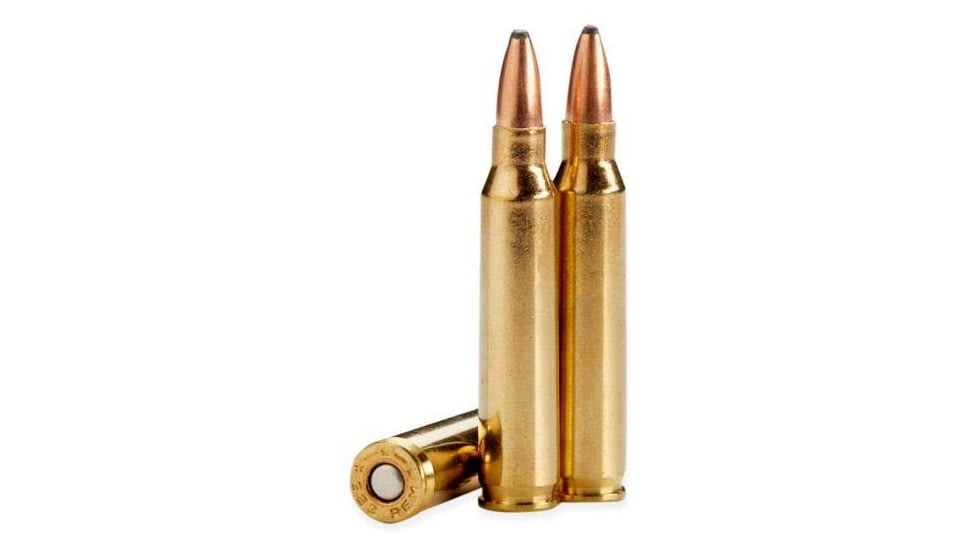 Wilson Combat .223 Remington 55 Grain Soft Point Brass Rifle Ammo, 20 Rounds, A223-55-SP