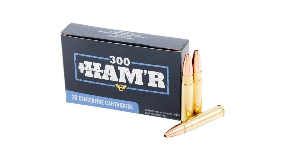 Wilson Combat 300 HAMR 125 Grain Maximum Expansion Brass Rifle Ammo, 20 Rounds, 1-15 Twist, A300HMR-125-ME-15