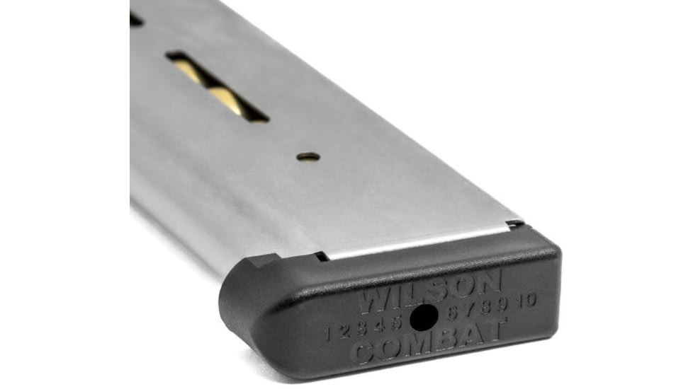 Wilson Combat 47D 1911 .45 ACP 8-Round Full-Size Magazine with Standard Base, Stainless, 47D
