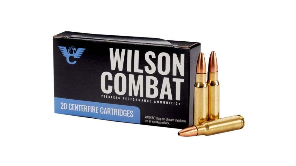 Wilson Combat 6.8 SPC 112 Grain Controlled Chaos Brass Rifle Ammo, 20 Rounds, A68-112-CC