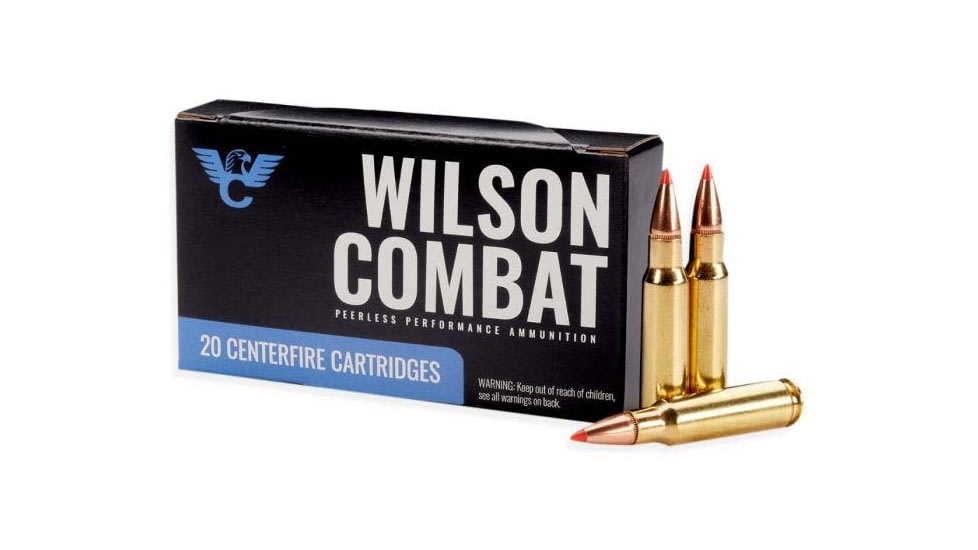 Wilson Combat 6.8 SPC 120 Grain Super Shock Tip Brass Rifle Ammo, 20 Rounds, A68-120-SST