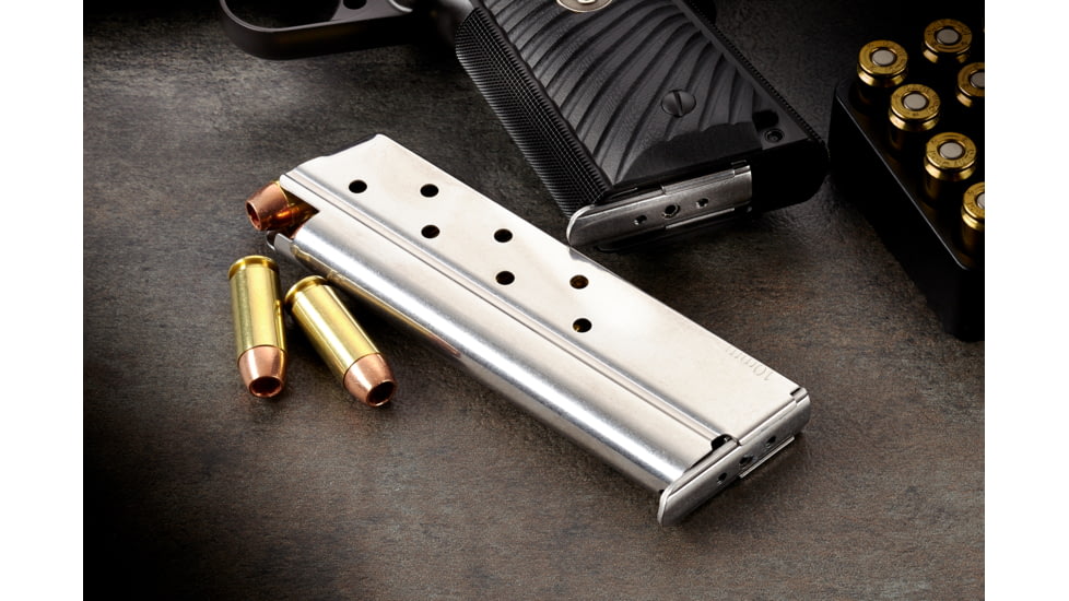Wilson Combat 920 Series Full Size 1911 Magazine, 10mm, FS, 8 Rounds, Stainless, 920-10FS8-8RD