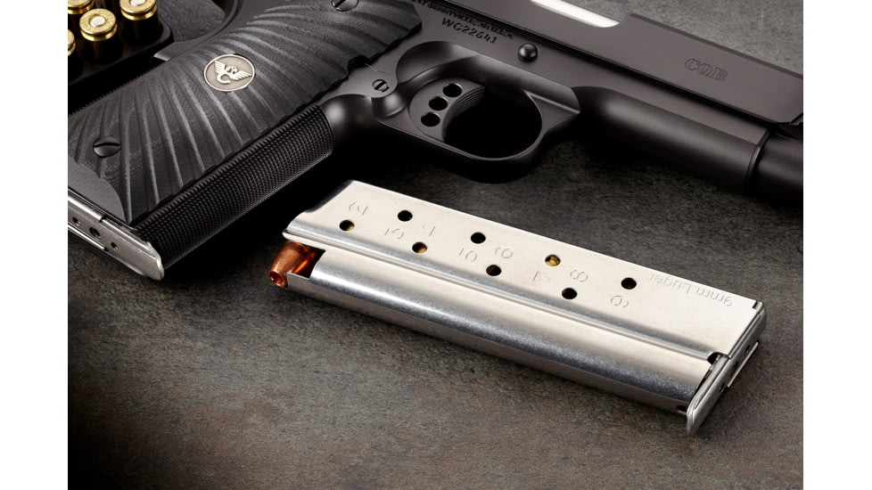 Wilson Combat 920 Series Full Size 1911 Magazine, 9mm, FS, 9 Rounds, Stainless, 920-9FS9-9RD