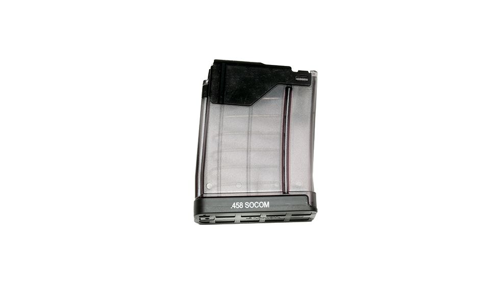 Wilson Combat AR Style Magazine, .458 SOCOM, 4 Round, Polymer, Lancer L5 AWM, Black TR-458LMAG4