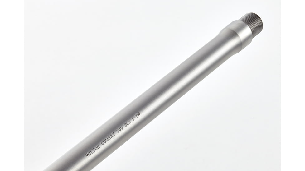 Wilson Combat AR Threaded Barrel, 300 BLK, Ranger, 16 in, Round, Threaded, 1-7 Twist, TR-300RAPG16RT7