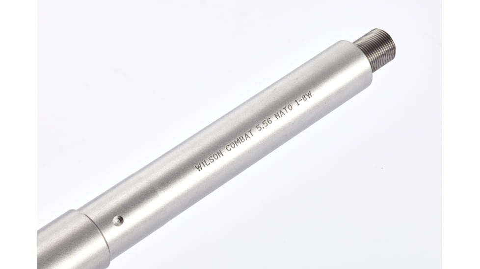 Wilson Combat AR Threaded Barrel, 5.56 NATO, Recon SR, 14.7 in, Round, Threaded, 1-8 Twist, TR-556RCMG14RT8