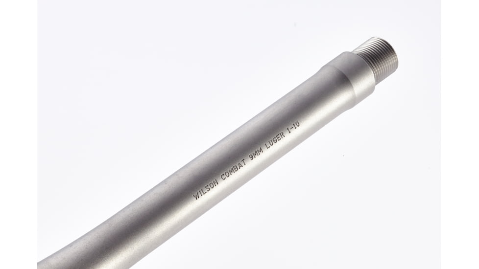 Wilson Combat AR Threaded Barrel, 9mm, AR-9 SBR, 8 in, Round, Threaded, 1-10 Twist, TR-9MMCABB8RT10