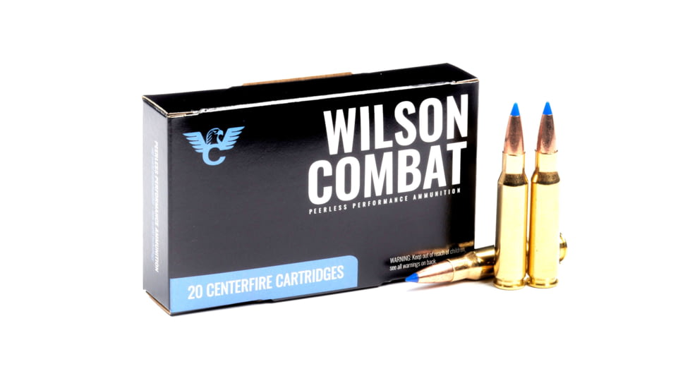 Wilson Combat Barnes .308 Winchester 168 Grain Tipped Triple-Shock X Brass Cased Pistol Ammo, 20 Round, A308-168-TTSX-20RD