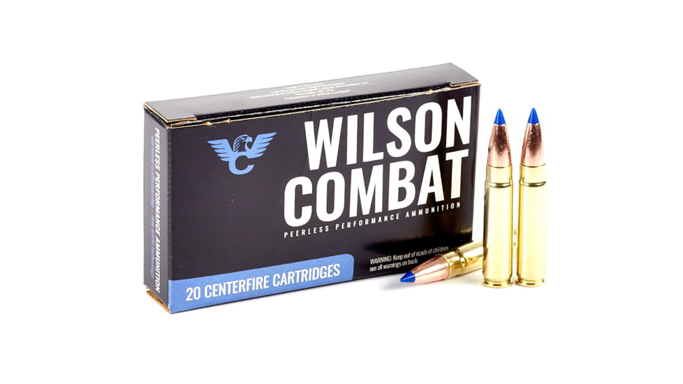 Wilson Combat Barnes 7.62x40mm Wilson Tactical 110 Grain Tipped Triple-Shock X Brass Cased Pistol Ammo, 20 Round, A762-110-TTSX-20RD