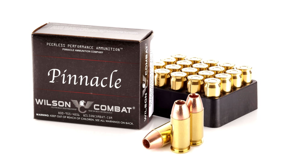 Wilson Combat Barnes TAC-XP .45 ACP +P 160 Grain Brass Cased Pistol Ammo, 20 Rounds, A45-160-TACXP-C-20RD