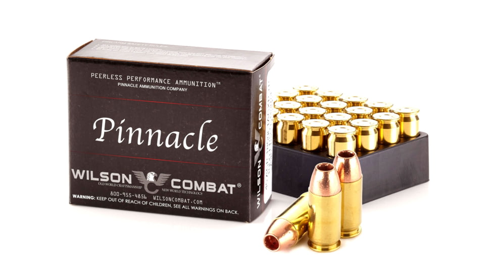 Wilson Combat Barnes TAC-XP .45 ACP +P 185 Grain Brass Cased Pistol Ammo, 20 Rounds, A45-185-TACXP-20RD