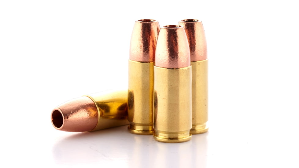 Wilson Combat Barnes TAC-XP 9mm Luger 95 Grain Brass Cased Pistol Ammo, 20 Rounds, A9-95-TACXP-20RD