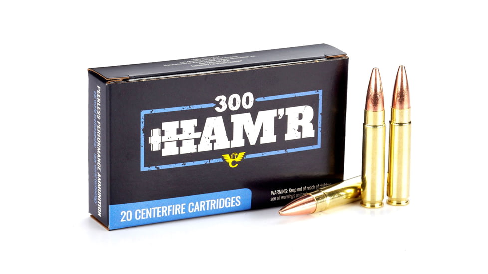 Wilson Combat Barnes TTSX 300 HAMR 110 Grain Brass Cased Pistol Ammo, 20 Round, A300HMR-110-TSX-20RD