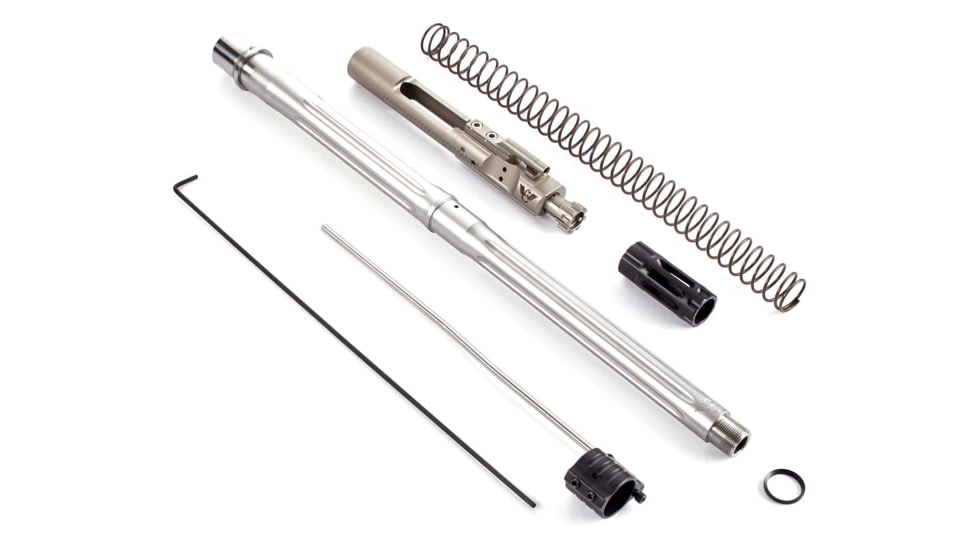 Wilson Combat Barrel Built Kit, AR Platform, Bushmaster ACR, .450 Bushmaster, 16 in, Recon Tactical, Carbine Length, 1-24 Twist, Q-Comp, 11/16x24 Threaded, Glass Bead, TR-450K16F24Q