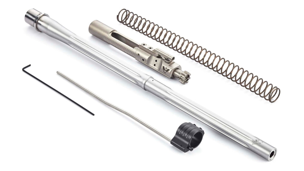 Wilson Combat Barrel Built Kit, AR Platform, Springfield Armory M1A, .375 SOCOM, 18 in, Hunter - Fluted, Mid Length, 1-12 Twist, Glass Bead, TR-375K18F12