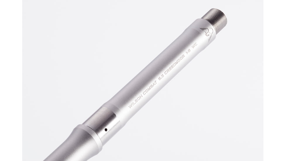 Wilson Combat Barrel, Match Grade, AR-10, 6.5 Creedmoor, Recon, 16in, Round, 5/8x24 TPI, 1-8 Twist, Stainless Steel, TR-65CRCIG16RT8
