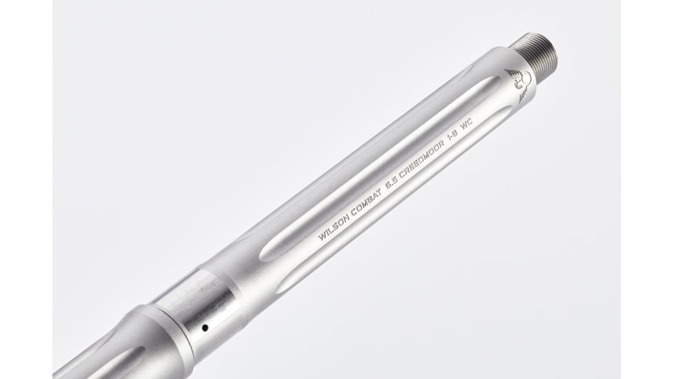 Wilson Combat Barrel, Match Grade, AR-10, 6.5 Creedmoor, Super Sniper, 20in, Fluted, 5/8x24 TPI, 1-8 Twist, Stainless Steel, TR-65CSSRG20FT8