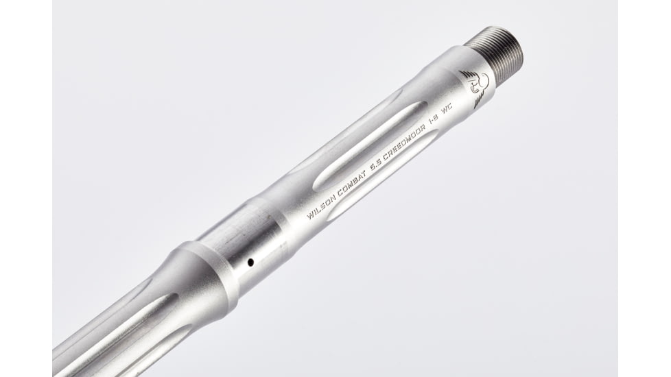 Wilson Combat Barrel, Match Grade, AR-10, 6.5 Creedmoor, Tactical Hunter, 18in, Fluted, 5/8x24 TPI, 1-8 Twist, Stainless Steel, TR-65CTHRG18FT8
