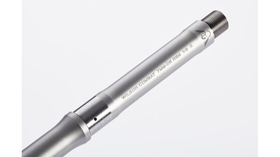Wilson Combat Barrel, Match Grade, AR-10, 7mm-08 Remington, Tactical Hunter, 18in, 1-9.5 Twist, Stainless, Stainless Steel, TR-708THRG18RT9.5