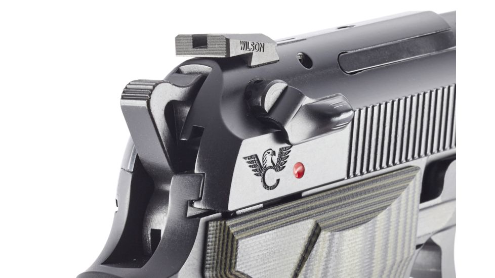 Wilson Combat Battlesight, Flat Square Notch, Serrated Blade,.270in Beretta Black 630SQ-S