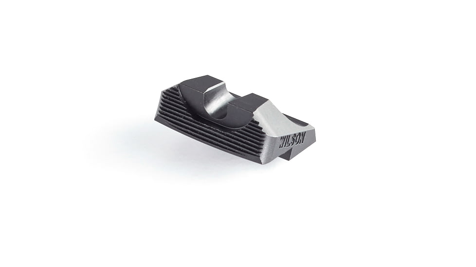 Wilson Combat Battlesight Rear Sight for Glock, U-Notch, Serrated Blade, Black, 933B