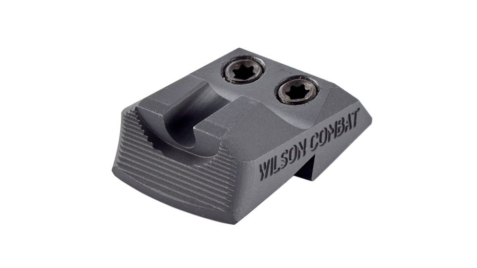 Wilson Combat Battlesight, Serrated Blade, Black, .165in, Wide U-Notch 840