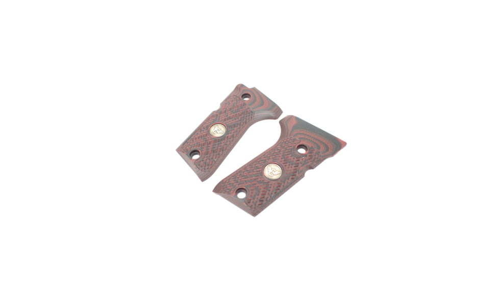 Wilson Combat Beretta 92, 96 Compact G10 Grips, ULTRA THIN with WC Logo, Black Cherry, 728-CP-UT-BC