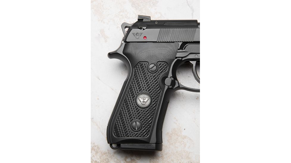 Wilson Combat Beretta 92, 96 G10 Grips, Checkered with WC Logo, Black 724FC-BLK