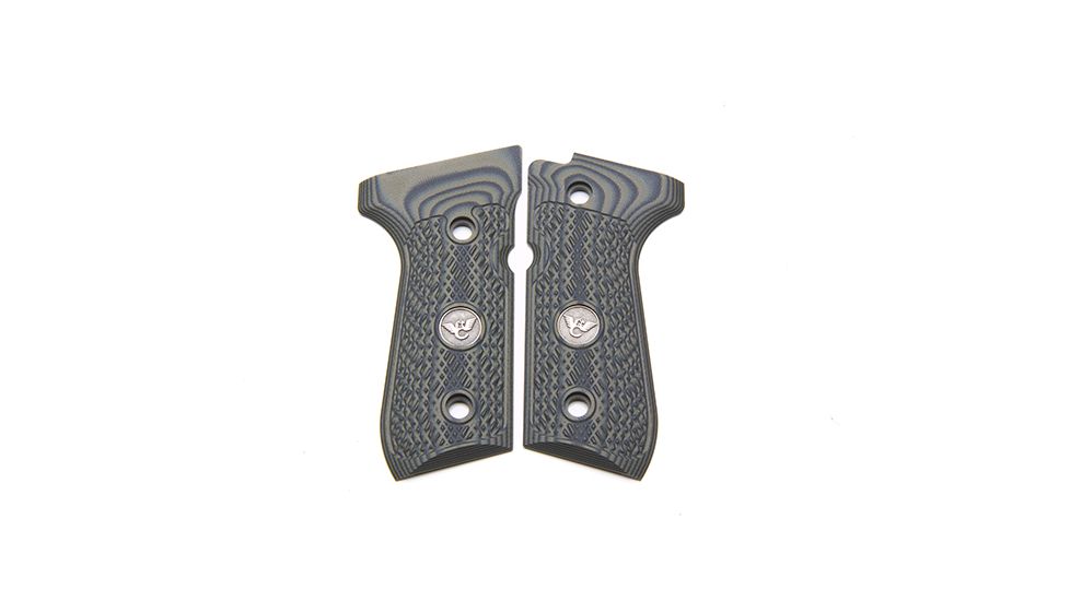 Wilson Combat Beretta 92, 96 G10 Grips, Checkered with WC Logo, Dirty Olive 724FC-DO