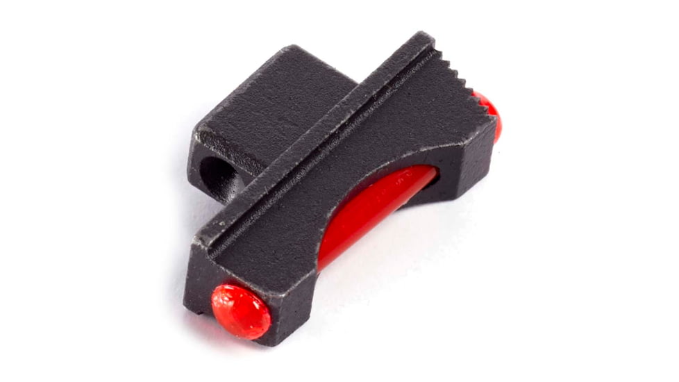 Wilson Combat Colt Python/Anaconda Front Sight, Snag-Free, Black/Red Fiber Optic, 1053FOR180